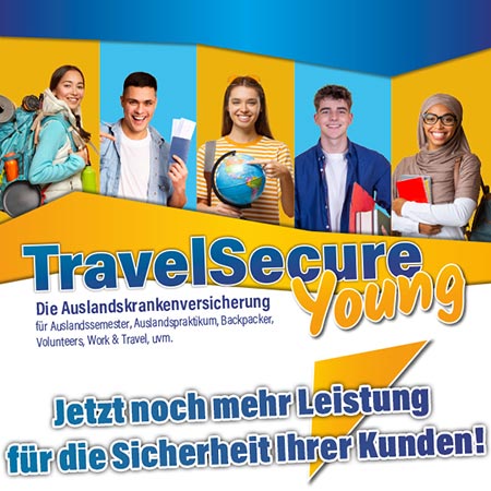 Presse Februar 2023: TravelSecure optimiert den Tarif für junge Reisende