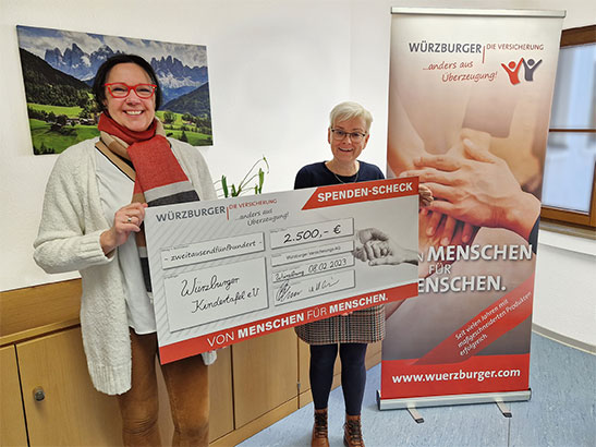 Soziale Projekte - Die Würzburger Versicherungs-AG unterstützt Würzburger Kindertafel e.V.
