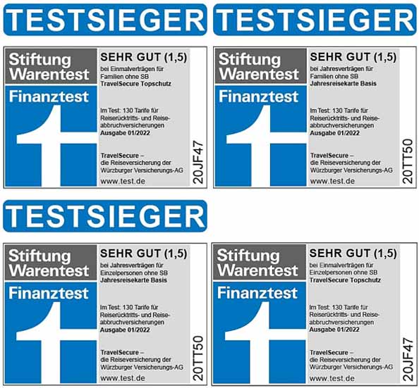Würzburger Versicherungs-AG - Stiftung Warentest Finanztest Testsieger 2022